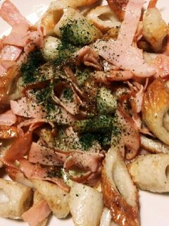 簡単♪ちくわのハムマヨ炒め☆-レシピのメイン写真