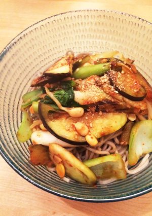 野菜キムチ蕎麦-レシピのメイン写真
