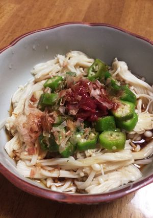 ご飯がすすむ、えのきオクラ-レシピのメイン写真
