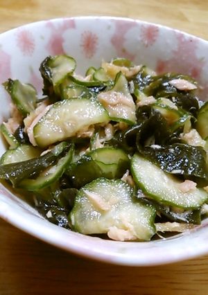 きゅうりとわかめとツナの酢の物-レシピのメイン写真