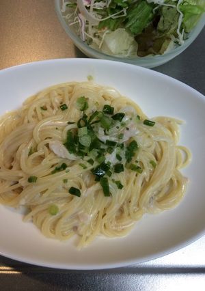 余った塩サバでクリームパスタ-レシピのメイン写真