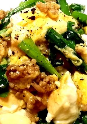 豆腐ニラひき肉の卵炒め☆-レシピのメイン写真
