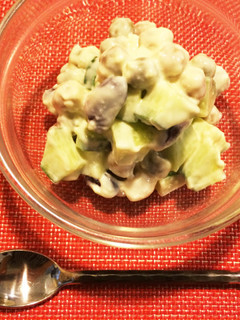豆とキュウリとチーズのサラダ-レシピのメイン写真