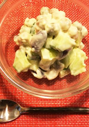 豆とキュウリとチーズのサラダ-レシピのメイン写真