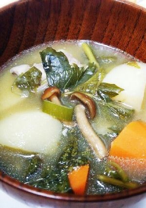＊鶏肉とモロヘイヤのとろとろなめこ汁＊-レシピのメイン写真
