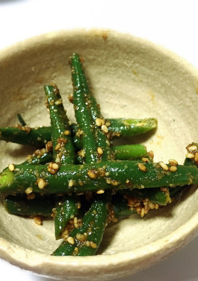 10分で完成☆簡単☆いんげんのごま和え-レシピのメイン写真