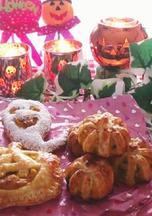 ハロウィン！ かぼちゃ形のパンプキンパイ-レシピのメイン写真