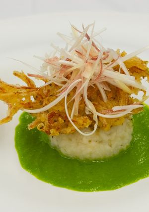 行方産お米と蓮根のチーズリゾット-レシピのメイン写真