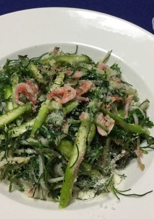 若芽ひじきと桜えびのパスタ-レシピのメイン写真