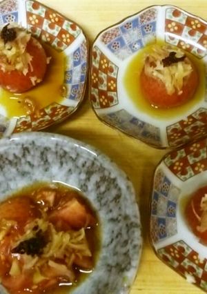 湯剥きトマトのサラダ-レシピのメイン写真