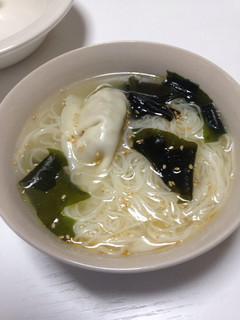 夜食に!お手軽ラーメン風素麺-レシピのメイン写真