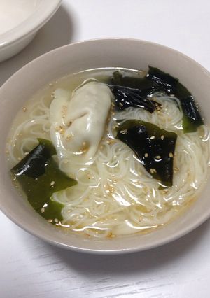 夜食に！お手軽ラーメン風素麺-レシピのメイン写真