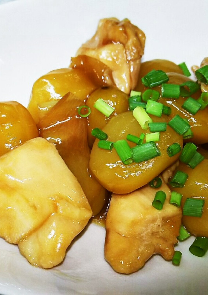 鶏むね肉と栗のほっこり炒め煮-レシピのメイン写真