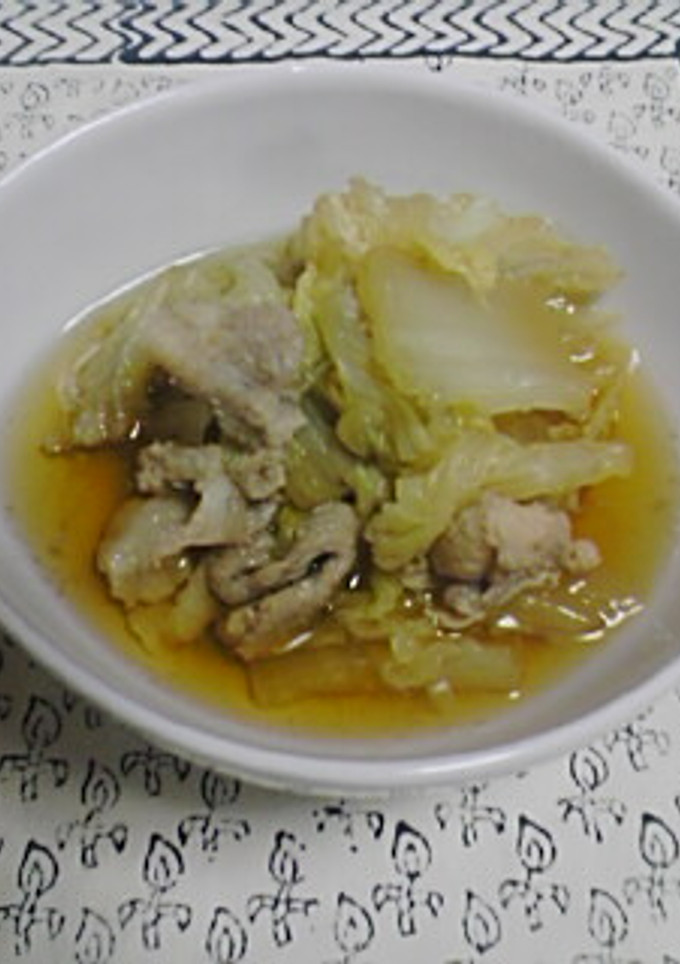 白菜と豚肉の煮物-レシピのメイン写真