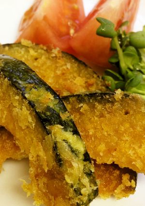 お手軽＊かぼちゃの揚げ焼き＊カレー味-レシピのメイン写真