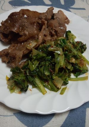 ターサイの高菜風炒め-レシピのメイン写真