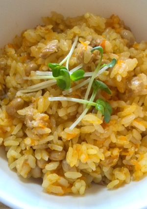 納豆の炊き込みご飯-レシピのメイン写真