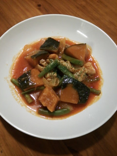 たまには洋風☆南瓜と鶏肉のトマトソース煮-レシピのメイン写真
