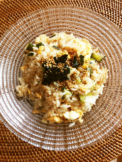 きゅうりの漬物と卵のシンプル極旨炒飯-レシピのメイン写真