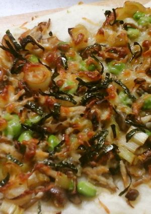 しめじで照り焼き味のピザ☆-レシピのメイン写真