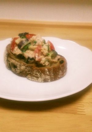 なすとツナのブルスケッタ♪-レシピのメイン写真
