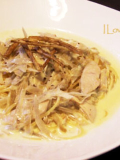 ごぼうのクリームソーススパゲッティー-レシピのメイン写真