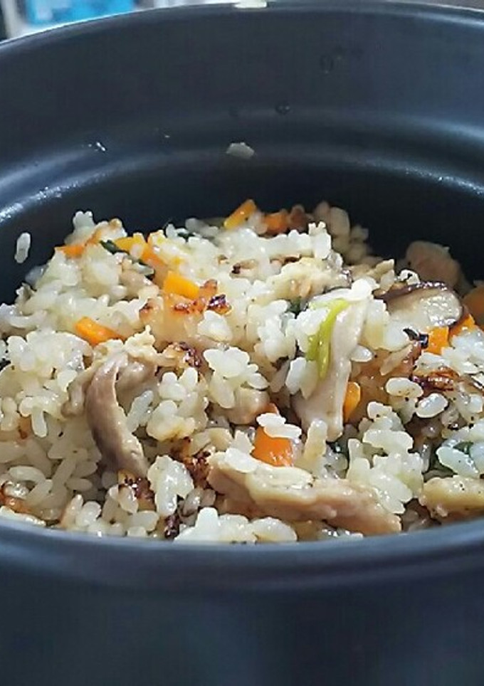 簡単！鶏セセリ焼きと季節野菜の釜飯✨✨-レシピのメイン写真