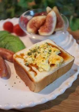 てりたまチーズトースト-レシピのメイン写真