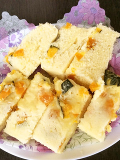 南瓜の煮物とHMでしっとりチン蒸しパン-レシピのメイン写真