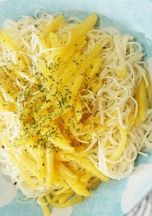 そうめんアレンジ☆ポテトそうめんパスタ風-レシピのメイン写真