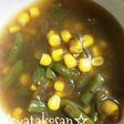 鍋一つ☆コーン&いんげんのオニオンスープ