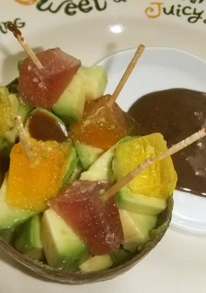 アボカドココット～寒天もちとチョコ-レシピのメイン写真