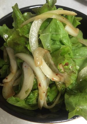 焼肉に！韓式サニーレタスオニオンサラダ-レシピのメイン写真