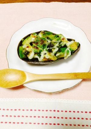 海苔の佃煮で簡単アボカドココット-レシピのメイン写真