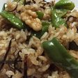 ピーマンと塩昆布の焼きめしダス