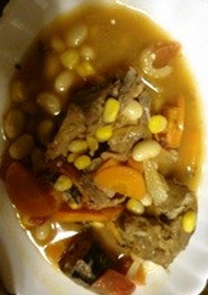 サバ味噌煮缶詰のガスパチョ-レシピのメイン写真