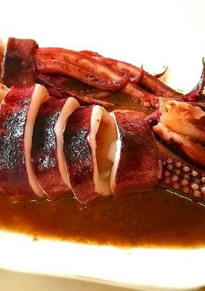 剣先イカの腸と八丁味噌！ライム風味バター-レシピのメイン写真