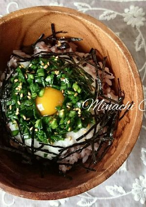 ニラ塩だれで美味しい❤ニラとろろ丼-レシピのメイン写真