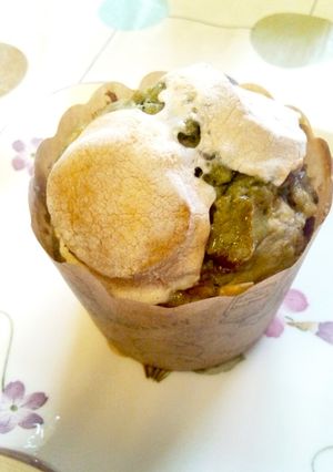 抹茶小豆マシュマロマフィン-レシピのメイン写真