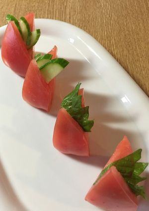 トマトにのせましょ♬大葉やきゅうり〜-レシピのメイン写真
