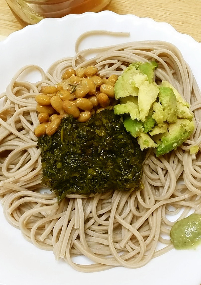 ギバサと納豆のネバトロ冷やしそば-レシピのメイン写真