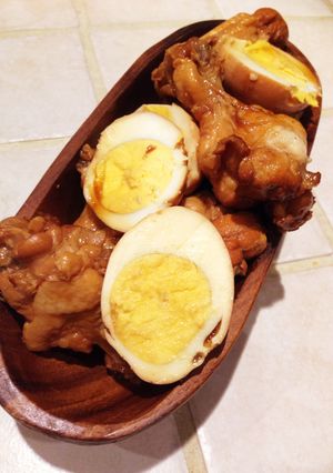 手羽元と卵の酢醤油煮(圧力鍋)-レシピのメイン写真