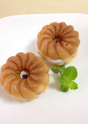 焼きドーナツ*ブルーベリークリーム-レシピのメイン写真