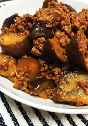 なすとひき肉のケチャップ炒め-レシピのメイン写真