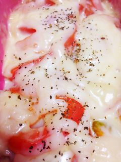 簡単!ナスとトマトとベーコンのチーズ焼き-レシピのメイン写真