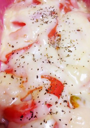 簡単！ナスとトマトとベーコンのチーズ焼き-レシピのメイン写真