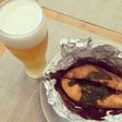 フライパンで鮭のホイル焼き