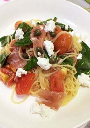 サラスパで簡単！冷たいパスタ-レシピのメイン写真