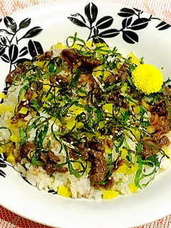 【動画付】簡単 美味しい♪牛肉の混ぜ寿司-レシピのメイン写真