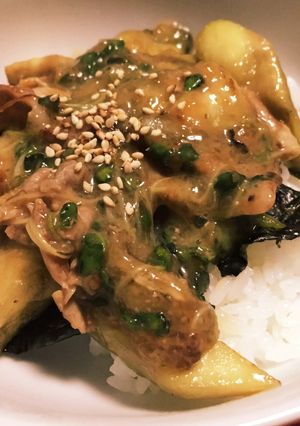 簡単！ナスのあんかけ丼-レシピのメイン写真